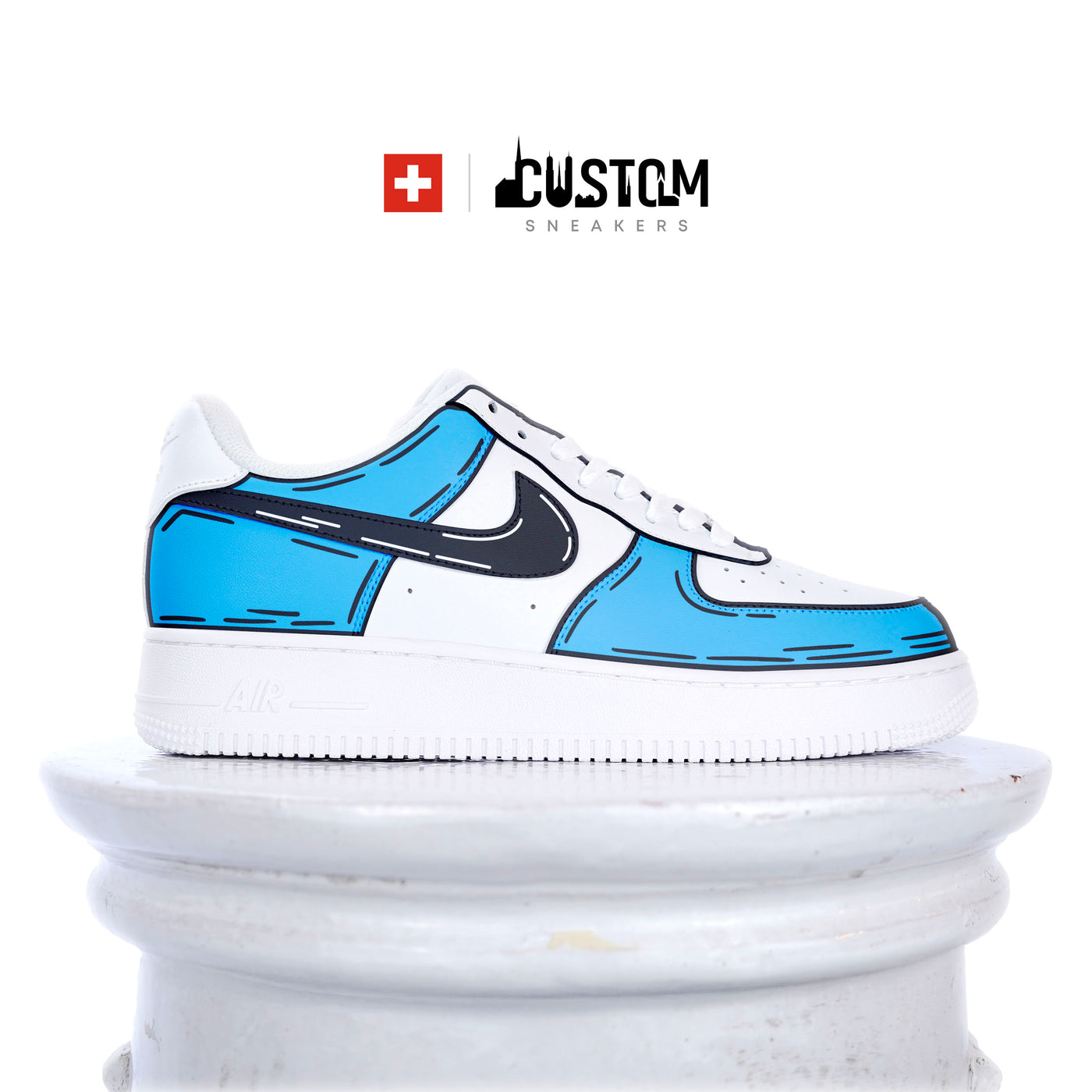 Cartoon Sneaker Blue